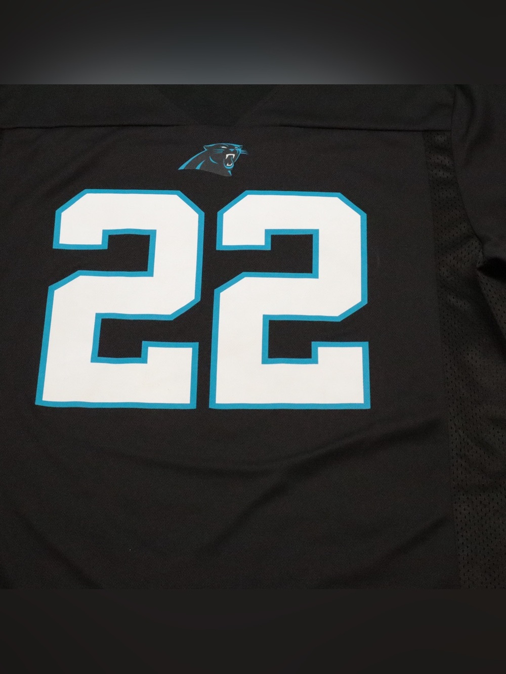 NFL Team Apparel NFL Carolina Panthers Christian McCaffrey #22 Jersey Black XL - Picture 10 of 11